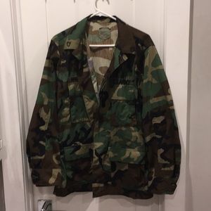 Used American Apparel Camo Summer Jacket
